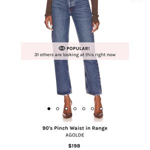 Agolde 90s pinch waist in range